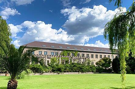 Foto: Blick auf den Campus der Medical School Berlin 