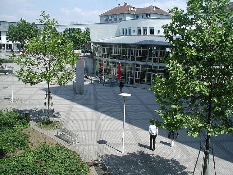 Foto: Blick auf den Campus der Hochschule Mannheim