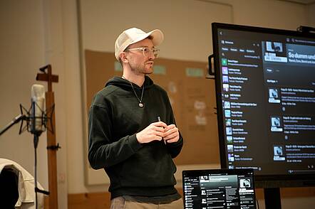 Foto: Vortrag an der Evangelische Hochschule Tabor.