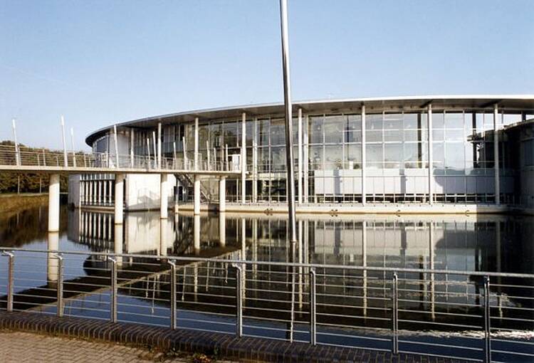 Foto: Blick auf das Gebäude der Westfälischen Hochschule in Bocholt