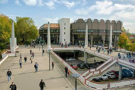 Foto: Blick auf die Bibliothek der Technischen Universität Dortmund 