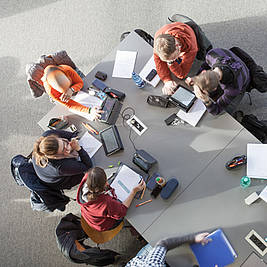 Studierende an der Hochschule Hannover (Foto: Hochschule Hannover)
