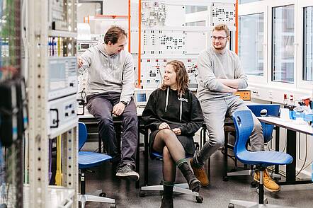 Foto: Studierende an der FH Münster.