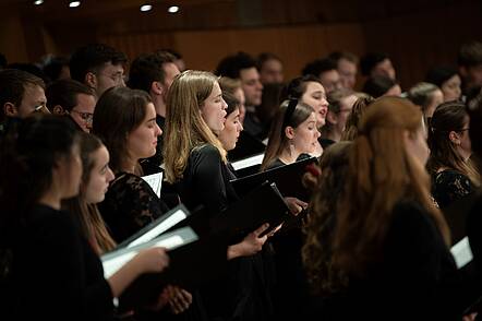 Foto: Chorbegegnungen an der Hochschule für Musik und Theater München.