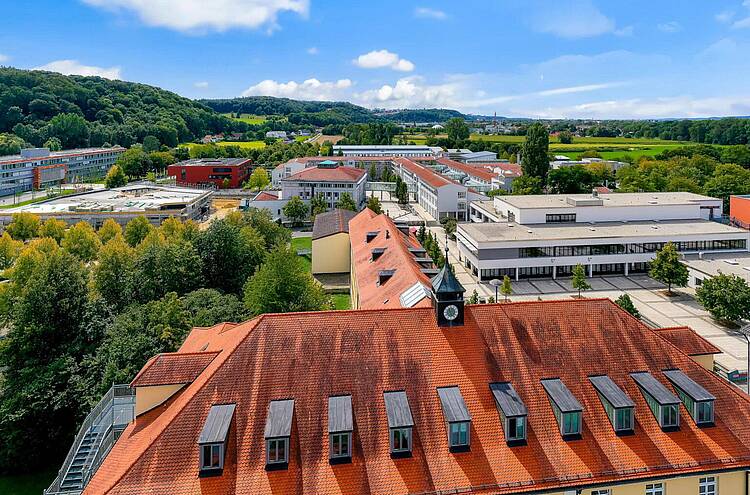 Luftbild der Hochschule Landshut mit Campus (Foto: Hochschule Landshut) Foto: Luftbild der Hochschule Landshut und ihres Campus