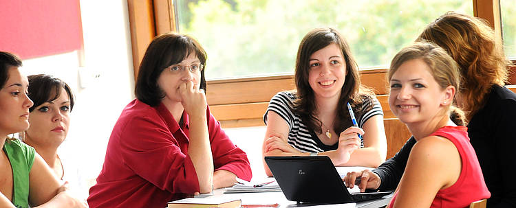 Theologie-Seminar an der Universität Gießen (Foto: JLU-Pressestelle/Franz Möller)