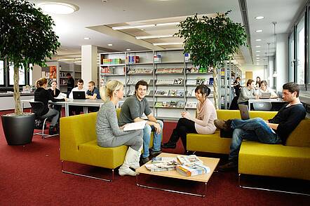 Bibliothek auf dem Campus Schwäbisch Hall (Foto: Hochschule Heilbronn)