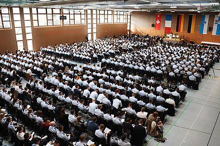 Foto: Hörsaal der Baden-Württemberg HfPol.