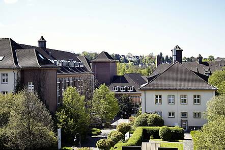 Foto: Blick auf den Campus Iserlohn der Hochschule für Angewandte Wissenschaften Europa 