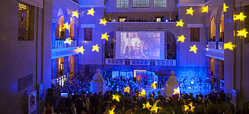 [Translate to English:] Eine Veranstaltung an der LMU München. (Foto: LMU München)