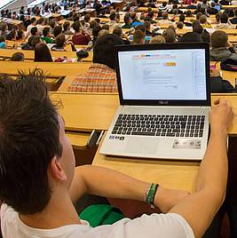 Vorlesung im Audimax der TU Ilmenau (Foto: Technische Universität Ilmenau)