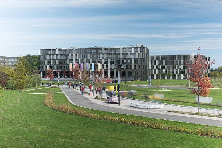Foto: Blick auf den Campus Bielefeld der Hochschule Bielefeld