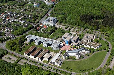 Luftbild der FernUniversität in Hagen (Foto: Horst Pierdolla/FernUniversität in Hagen)
