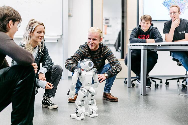 Foto: Studierende an der FH Münster.