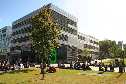 Foto: Blick auf die Bibliothek der Hochschule Düsseldorf