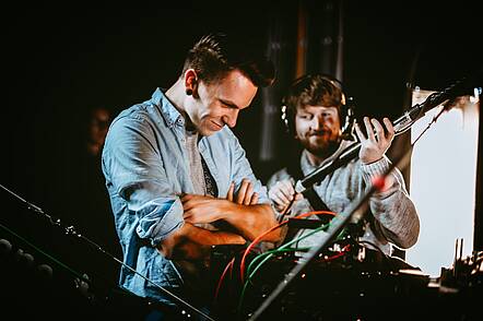 Studierende der Medienfakultät der Hochschule Offenburg produzieren einen Film.