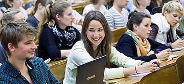 [Translate to English:] Studierende der Universität Münster. (Foto: Judith Kraft)