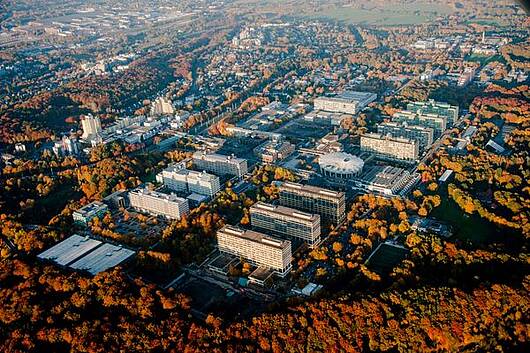 Foto: Luftbild von der Ruhr-Universität Bochum.