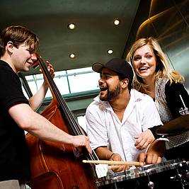 Studierende der Hochschule für Musik Franz Liszt Weimar musizieren (Foto: Guido Werner/Hochschule für Musik Weimar)