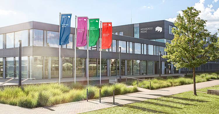 Foto: Blick auf die Hochschule Mainz.