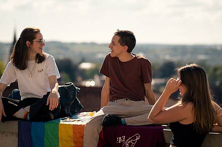 Studierende in Weingarten (Foto: Hochschule Ravensburg-Weingarten) Foto: Studierende in Weingarten.