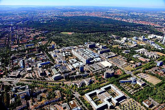 Foto: Luftbild von der Medizinischen Hochschule Hannover 