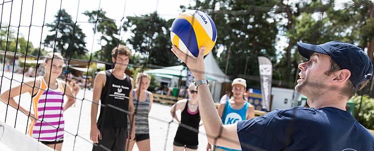 Beachvolleyballtraining an der Sporthochschule Köln (Foto: Deutsche Sporthochschule Köln)